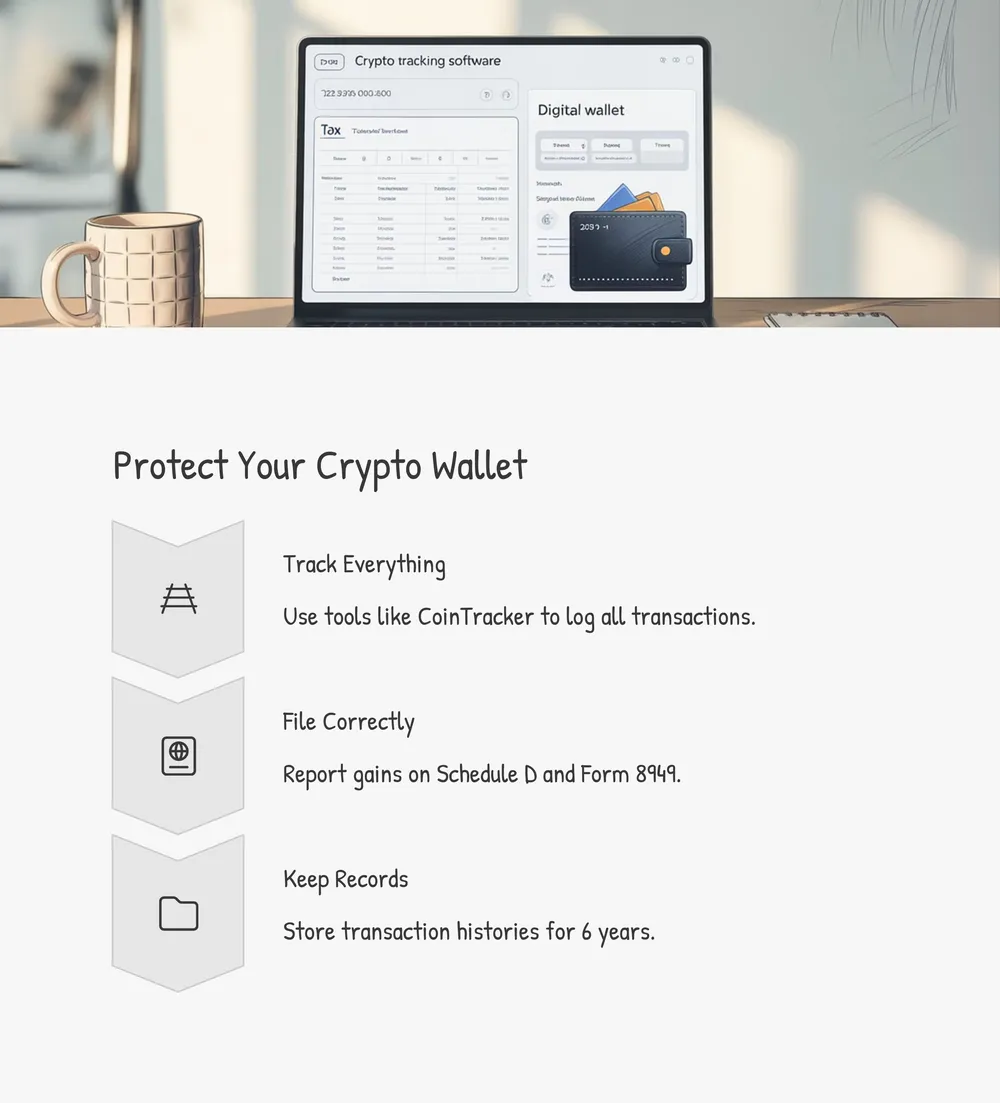 A digital wallet interface on a smartphone displaying Bitcoin and Ethereum balances.